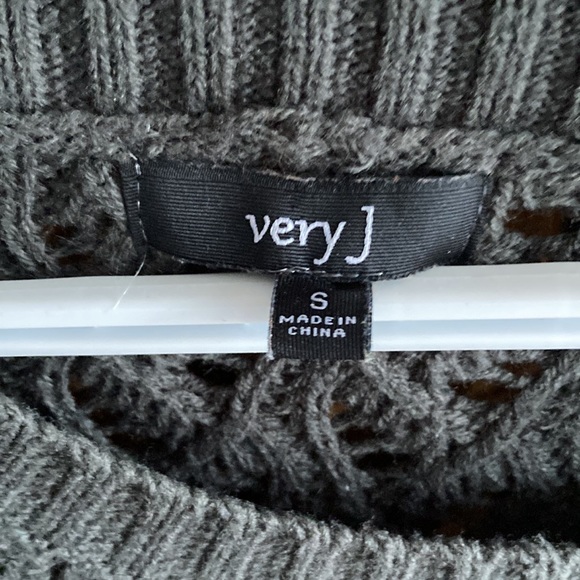 Grey Knit Sweater - Picture 3 of 4